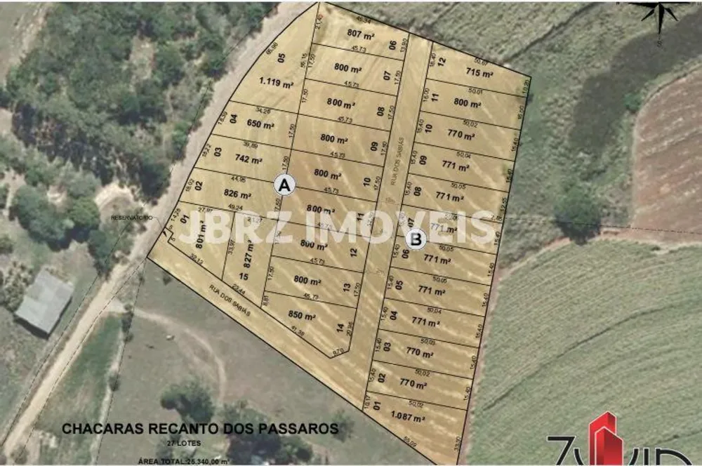 Chácara, 722 m² - Foto 1