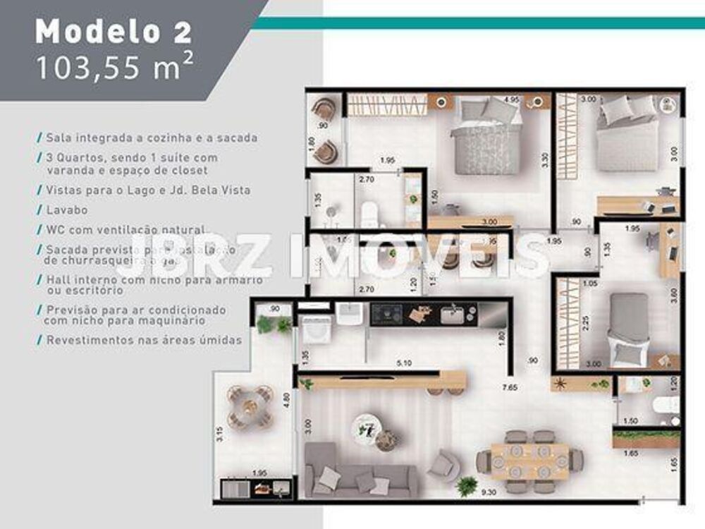 Apartamento, 3 quartos, 103 m² - Foto 8