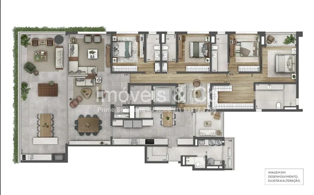 Apartamento, 3 quartos, 238 m² - Foto 1