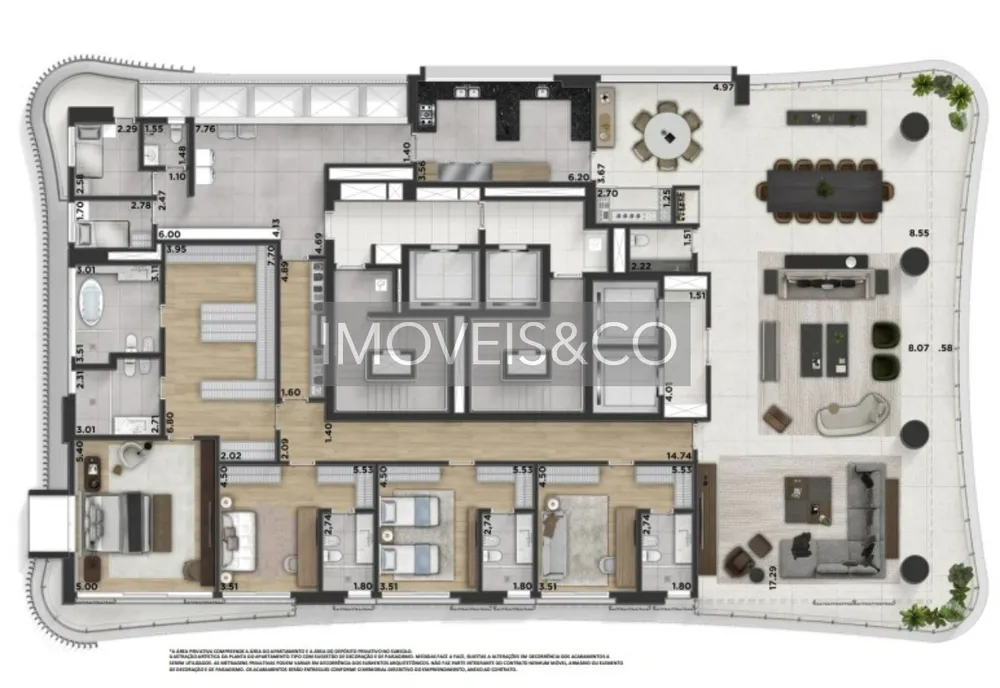 Apartamento, 4 quartos, 541 m² - Foto 8