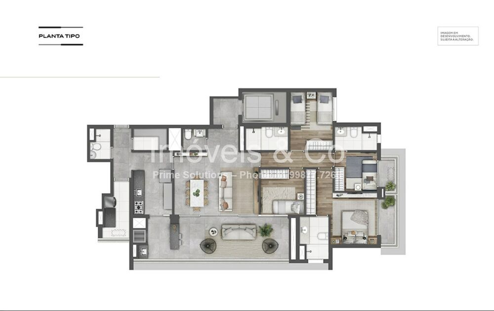 Apartamento, 3 quartos, 146 m² - Foto 3