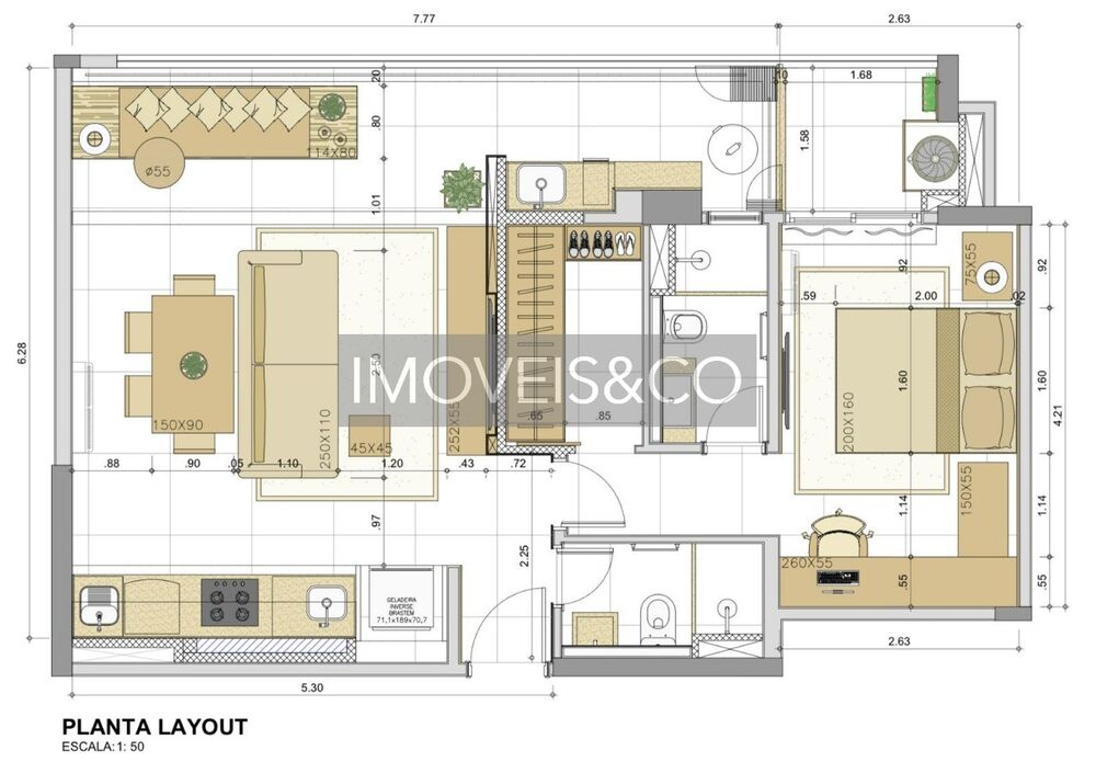 Apartamento, 1 quarto, 68 m² - Foto 2