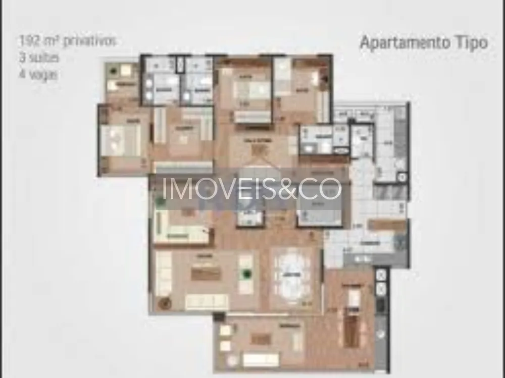 Apartamento, 3 quartos, 192 m² - Foto 3
