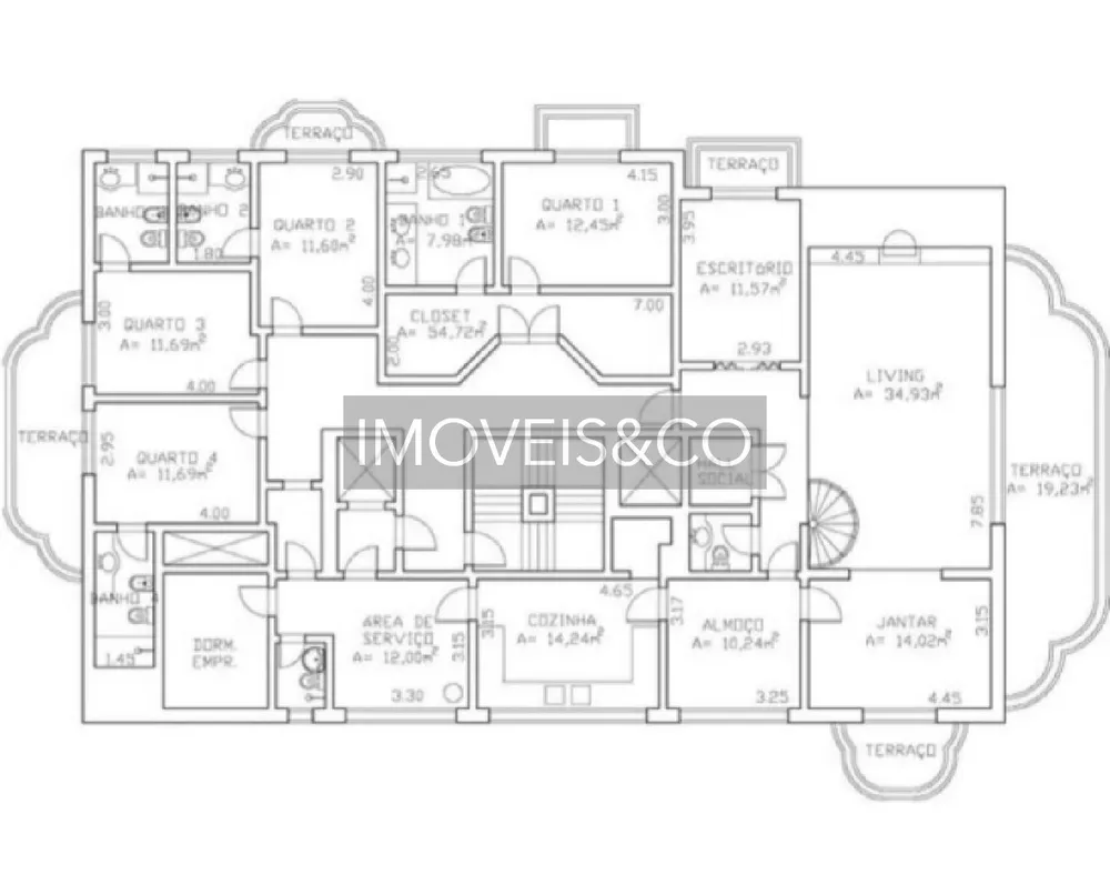 Cobertura, 4 quartos, 464 m² - Foto 12