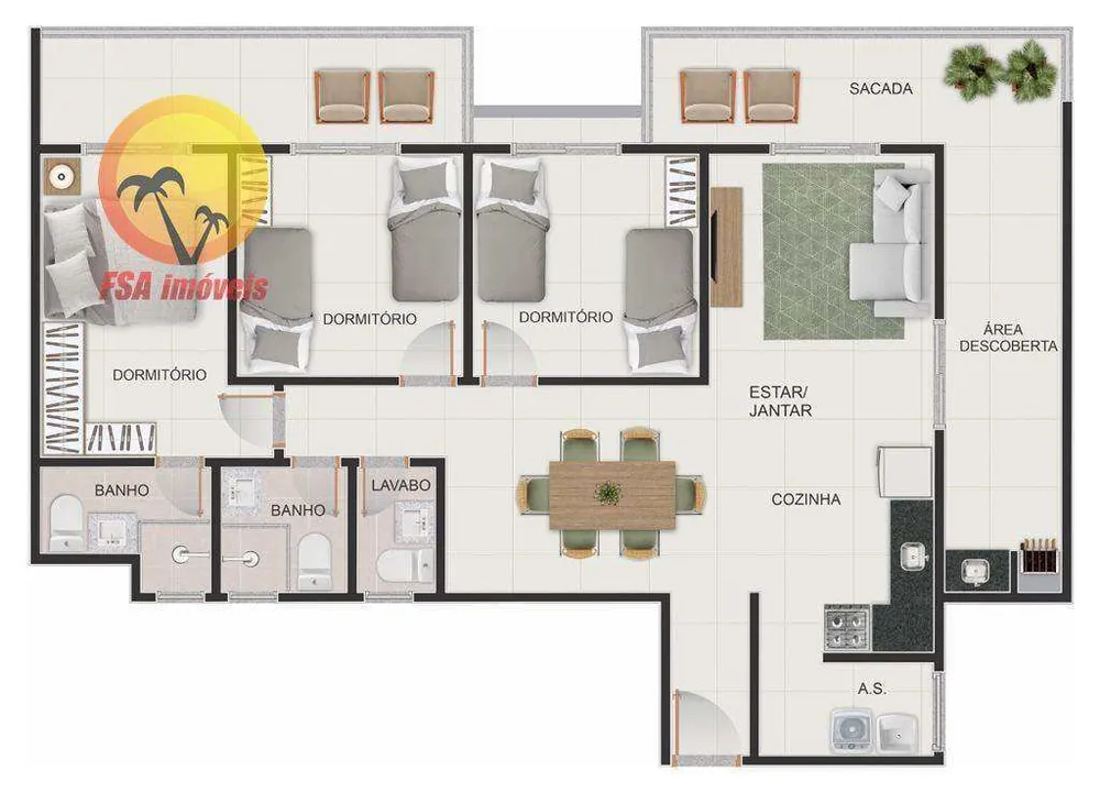 Apartamento, 3 quartos, 83 m² - Foto 13
