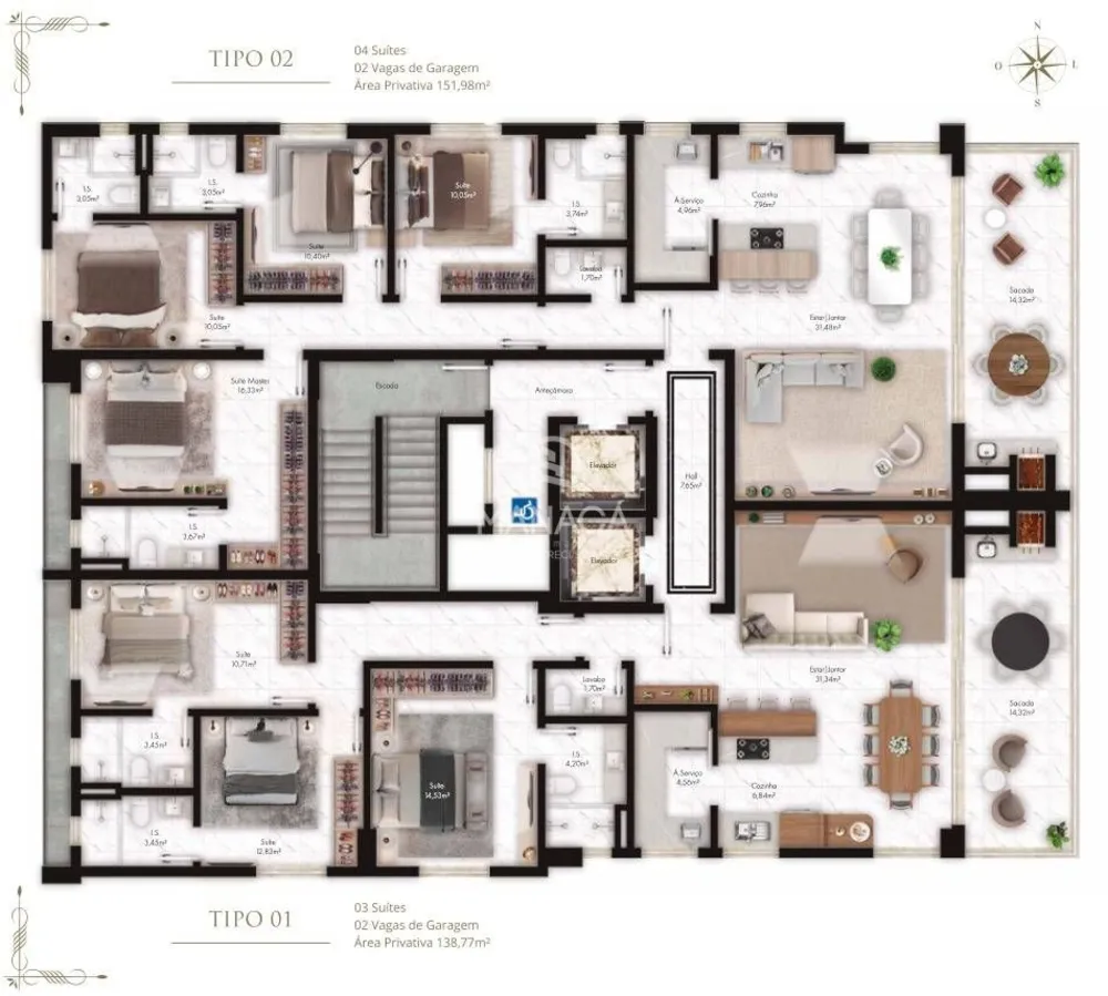 Apartamento, 3 quartos, 139 m² - Foto 6