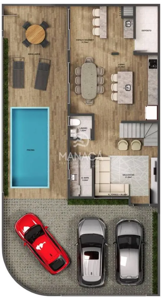 Sobrado, 3 quartos, 123 m² - Foto 4
