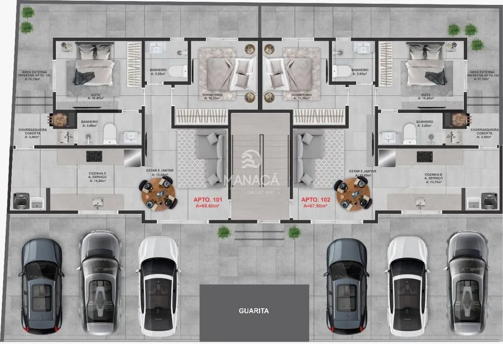 Apartamento, 2 quartos, 69 m² - Foto 16