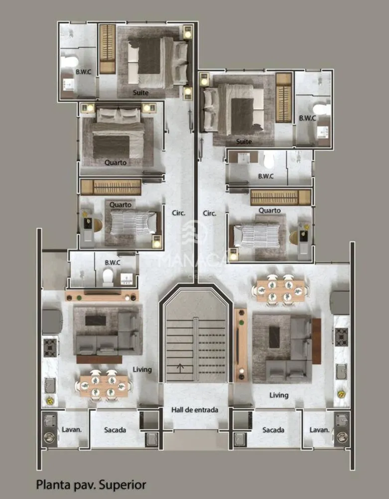 Apartamento, 2 quartos, 68 m² - Foto 3