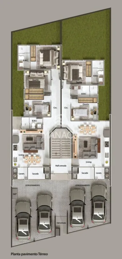 Apartamento, 2 quartos, 68 m² - Foto 2