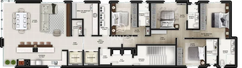 Apartamento, 4 quartos, 201 m² - Foto 15
