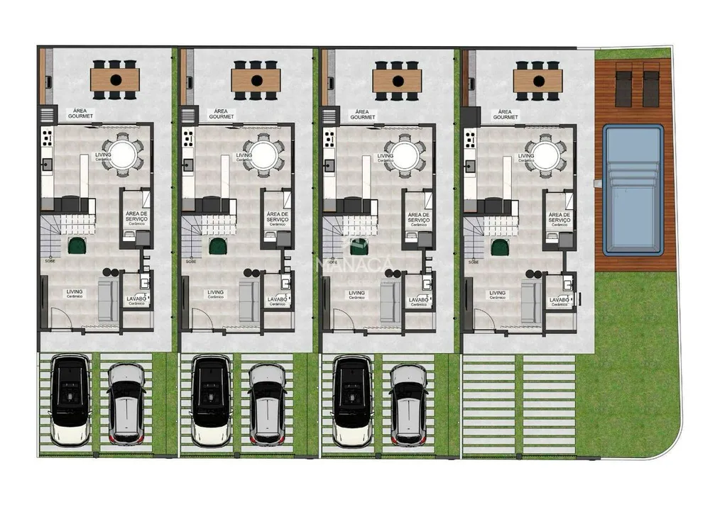 Sobrado, 2 quartos, 93 m² - Foto 2