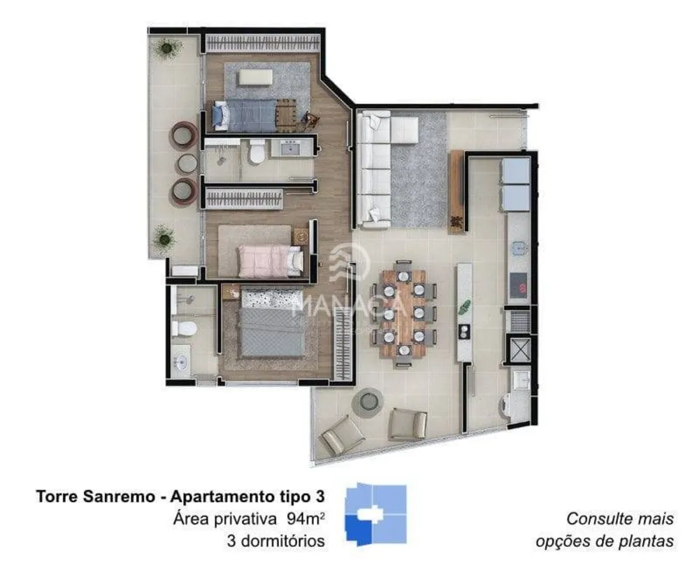 Apartamento, 3 quartos, 128 m² - Foto 9