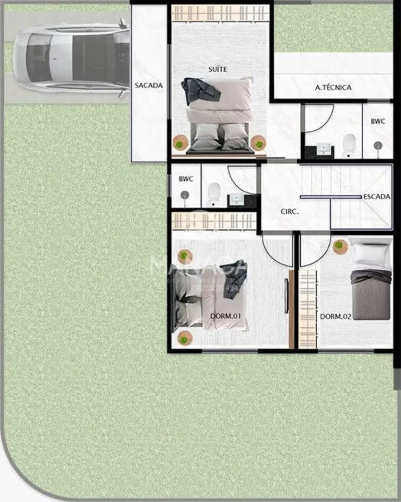 Sobrado, 3 quartos, 90 m² - Foto 13