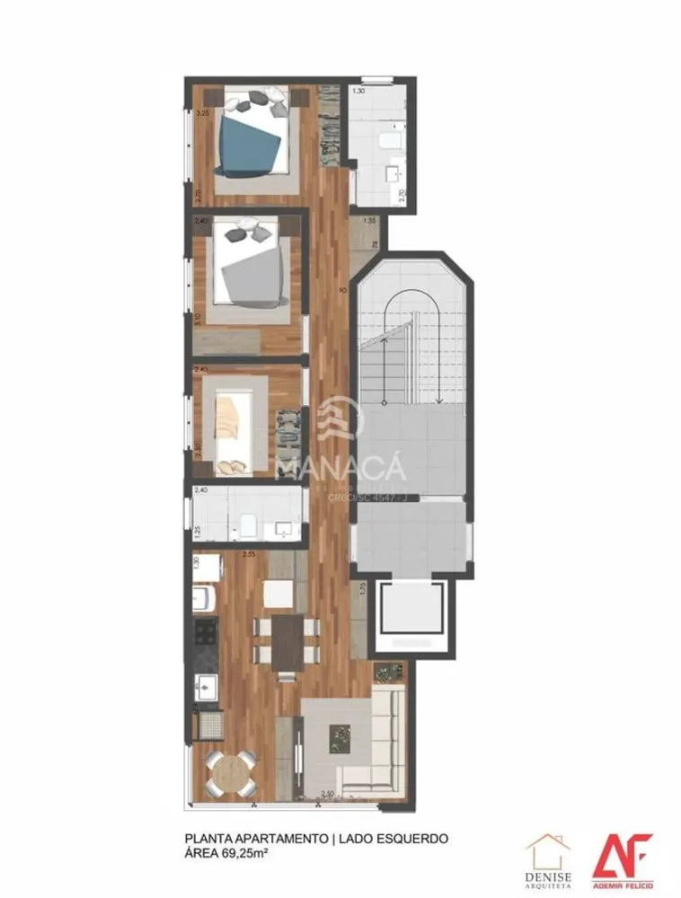 Apartamento, 3 quartos, 69 m² - Foto 11