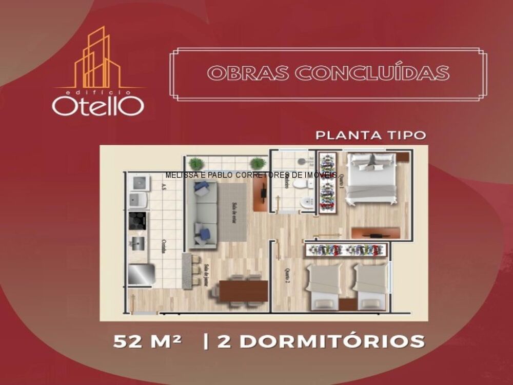 Apartamento, 2 quartos, 52 m² - Foto 4
