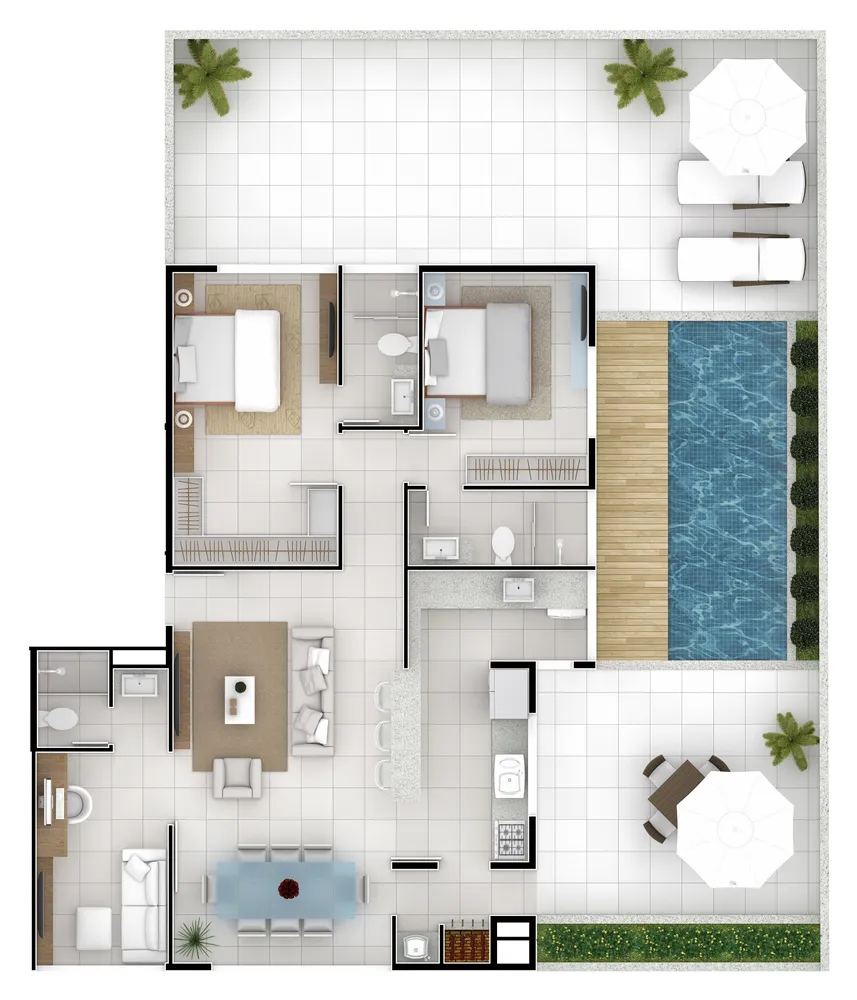 Apartamento, 2 quartos, 92 m² - Foto 2