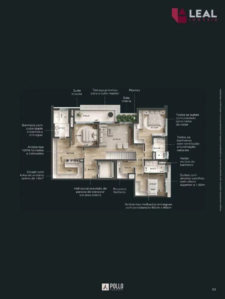 Apartamento, 3 quartos, 124 m² - Foto 11