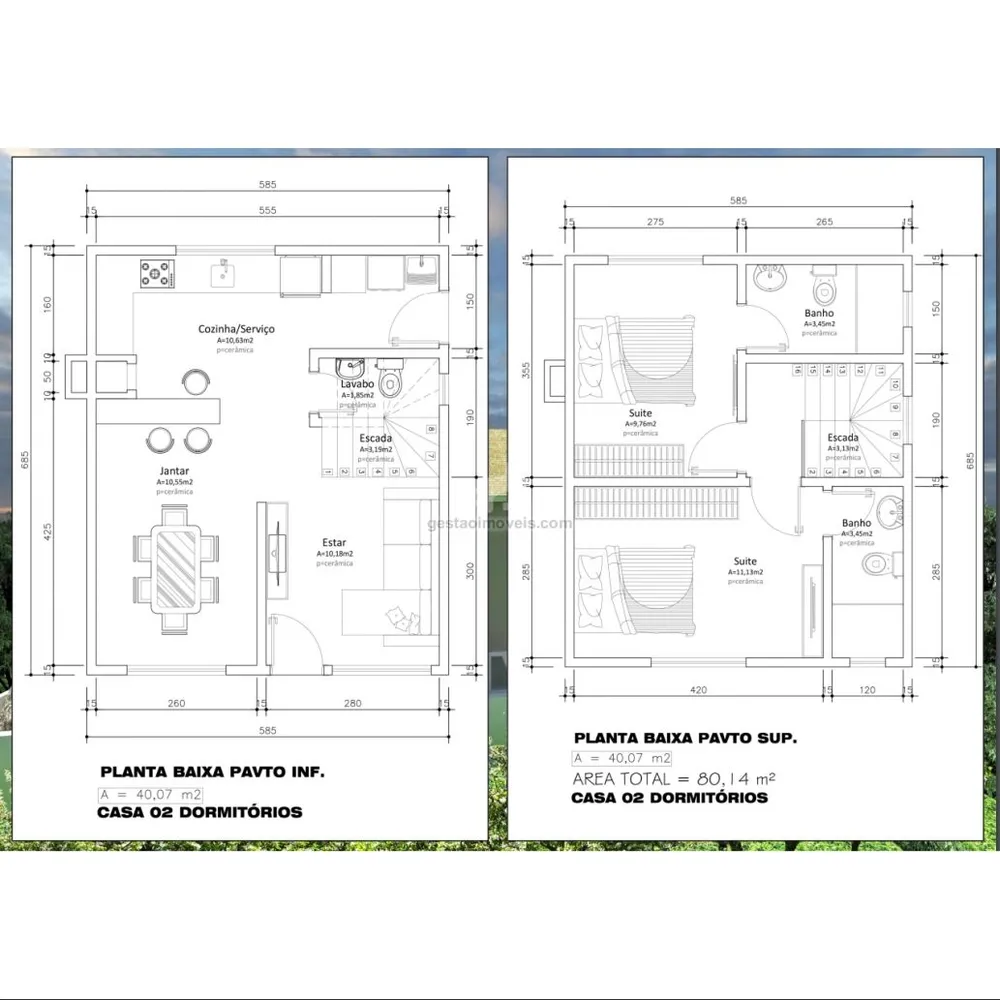 Casa, 2 quartos, 80 m² - Foto 3