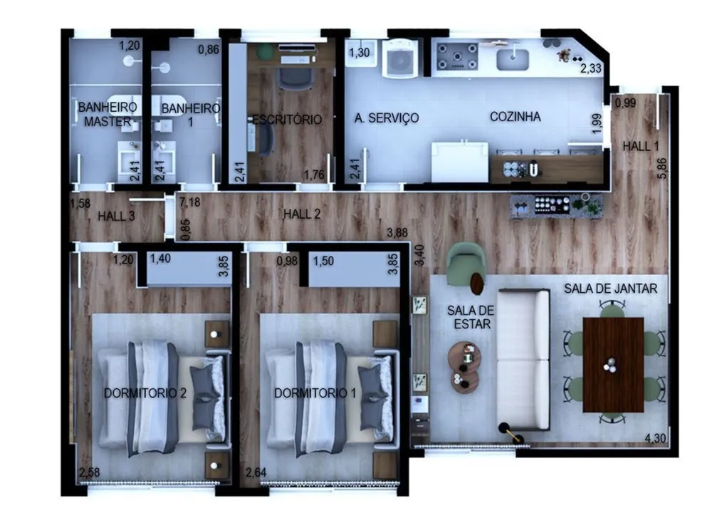 Apartamento, 3 quartos, 73 m² - Foto 24