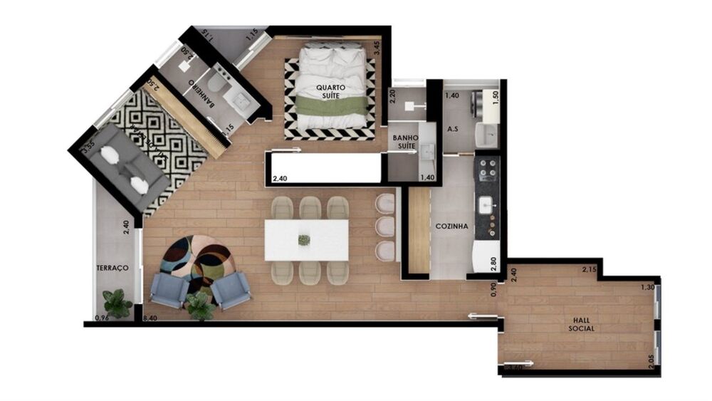 Apartamento, 1 quarto, 62 m² - Foto 30