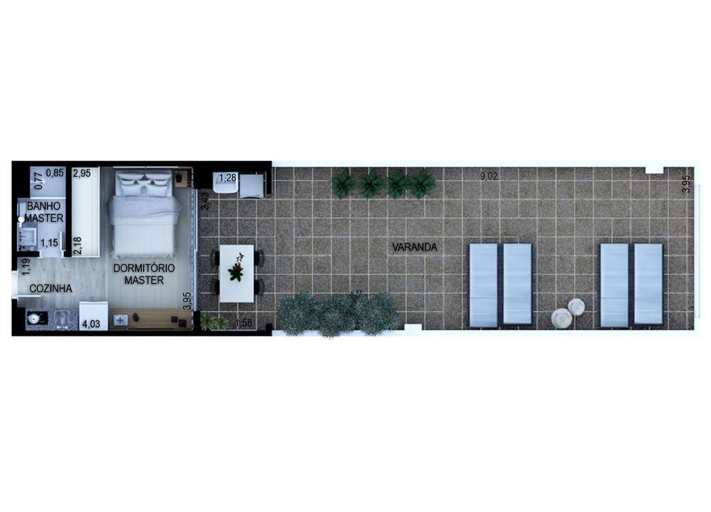 Apartamento, 1 quarto, 69 m² - Foto 11