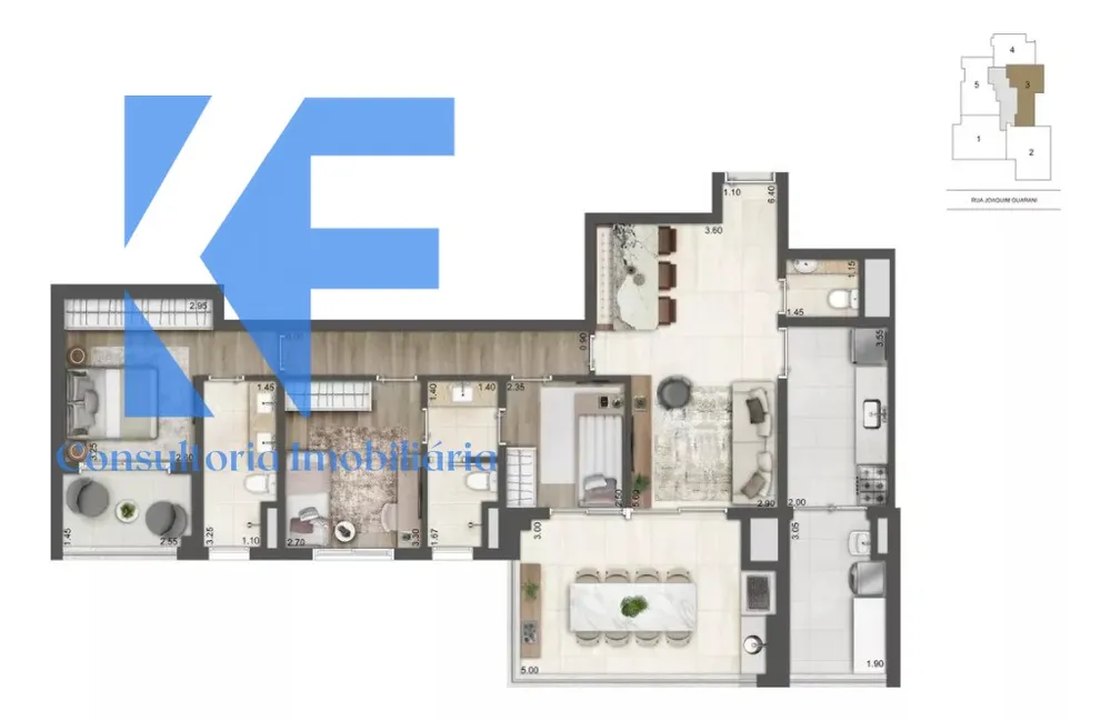 Apartamento, 3 quartos, 110 m² - Foto 6