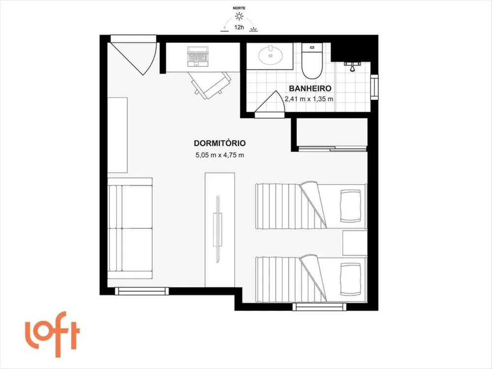 Apartamento, 1 quarto, 27 m² - Foto 16
