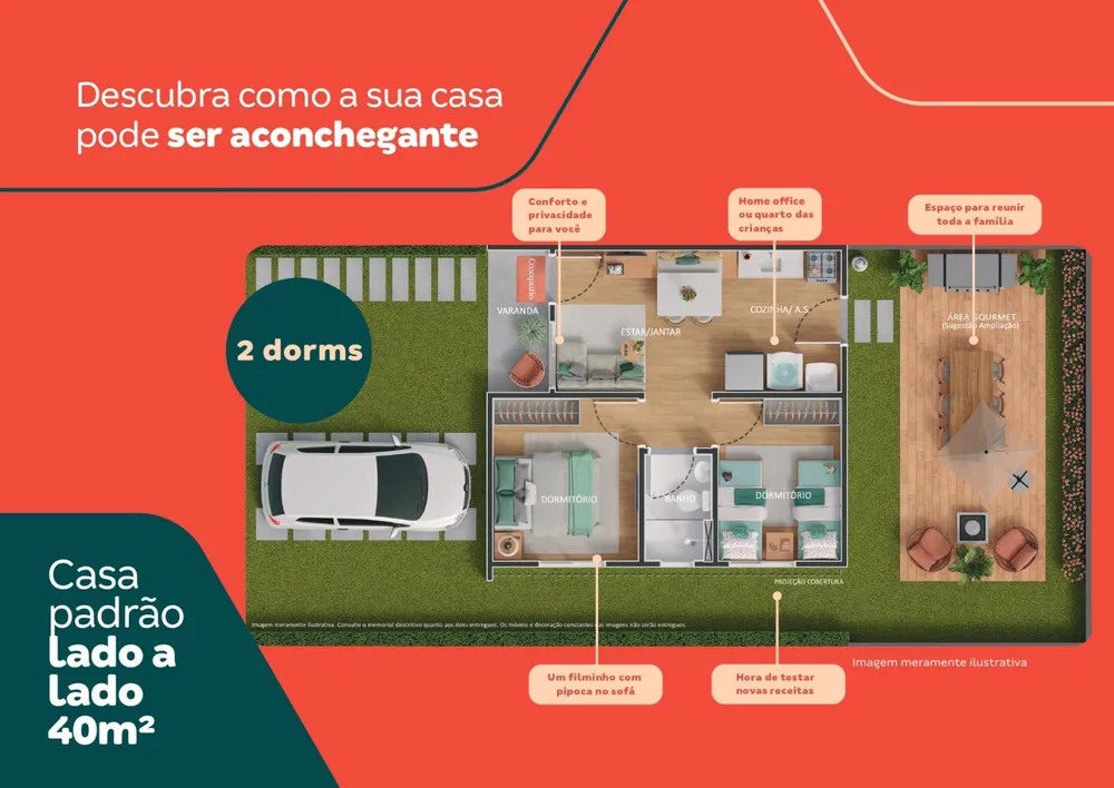 Casa, 2 quartos - Foto 4