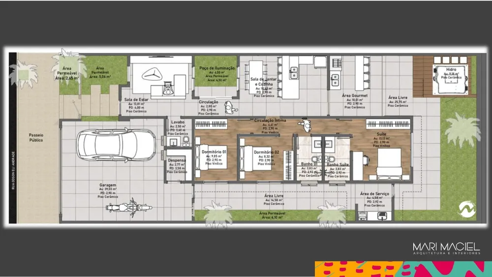 Casa, 3 quartos - Foto 1