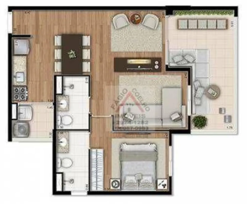 Apartamento, 2 quartos, 65 m² - Foto 3
