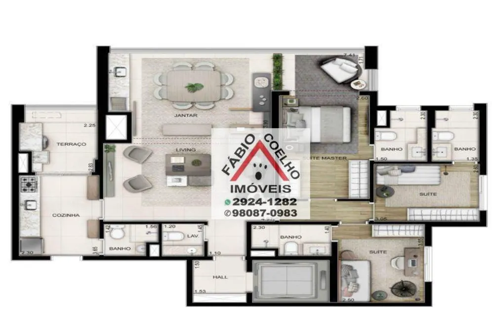 Apartamento, 3 quartos, 125 m² - Foto 8