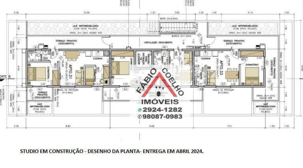 Kitnet-Studio, 51 m² - Foto 1