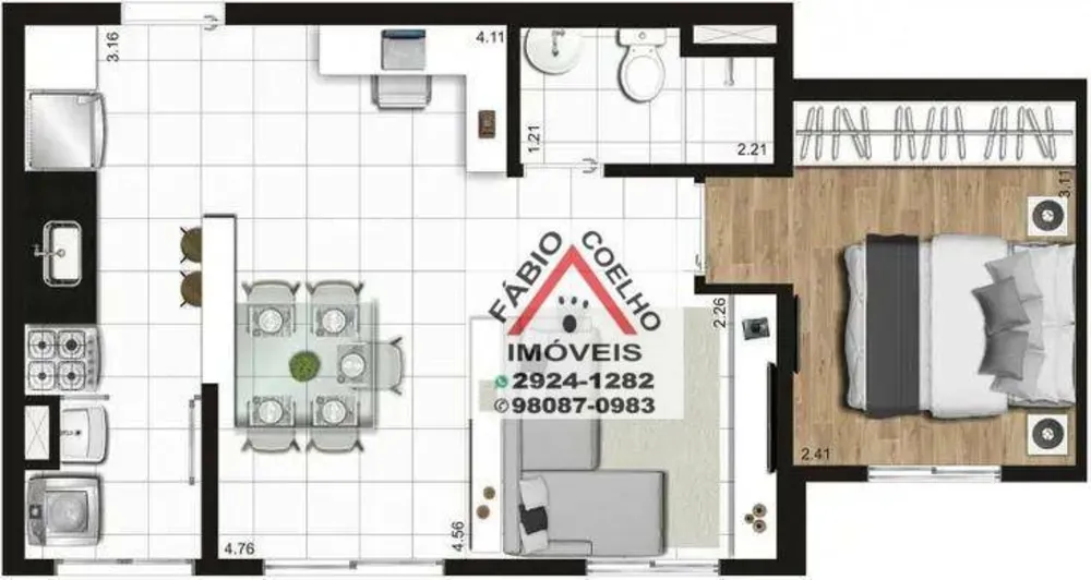 Apartamento, 2 quartos, 40 m² - Foto 14