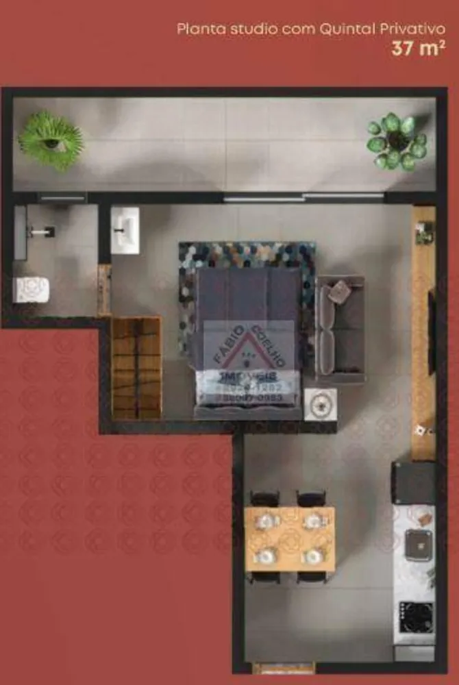 Kitnet-Studio, 26 m² - Foto 9