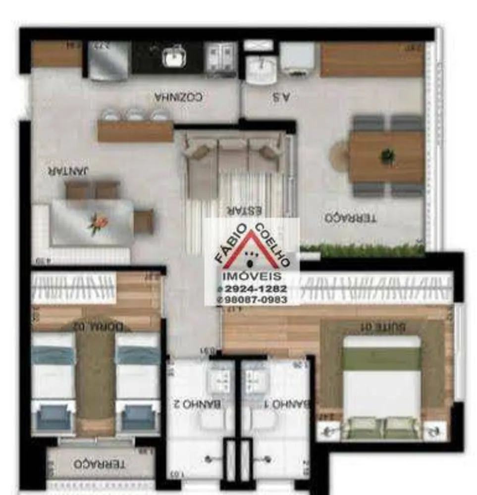 Apartamento, 2 quartos, 62 m² - Foto 12