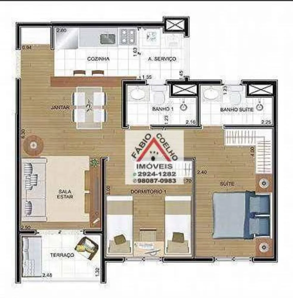 Apartamento, 2 quartos, 56 m² - Foto 8