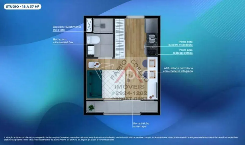 Apartamento, 1 quarto, 18 m² - Foto 4