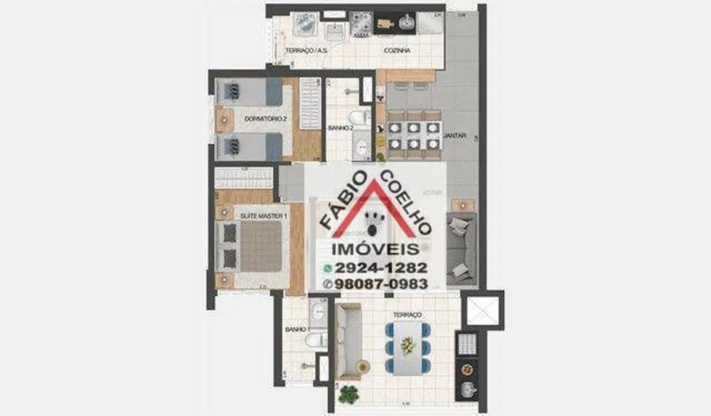 Apartamento, 3 quartos, 80 m² - Foto 3