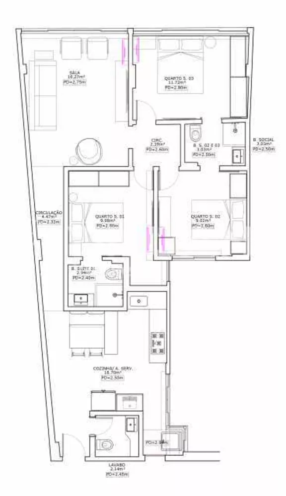 Apartamento, 3 quartos, 84 m² - Foto 6