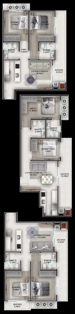 Apartamento, 2 quartos, 67 m² - Foto 1