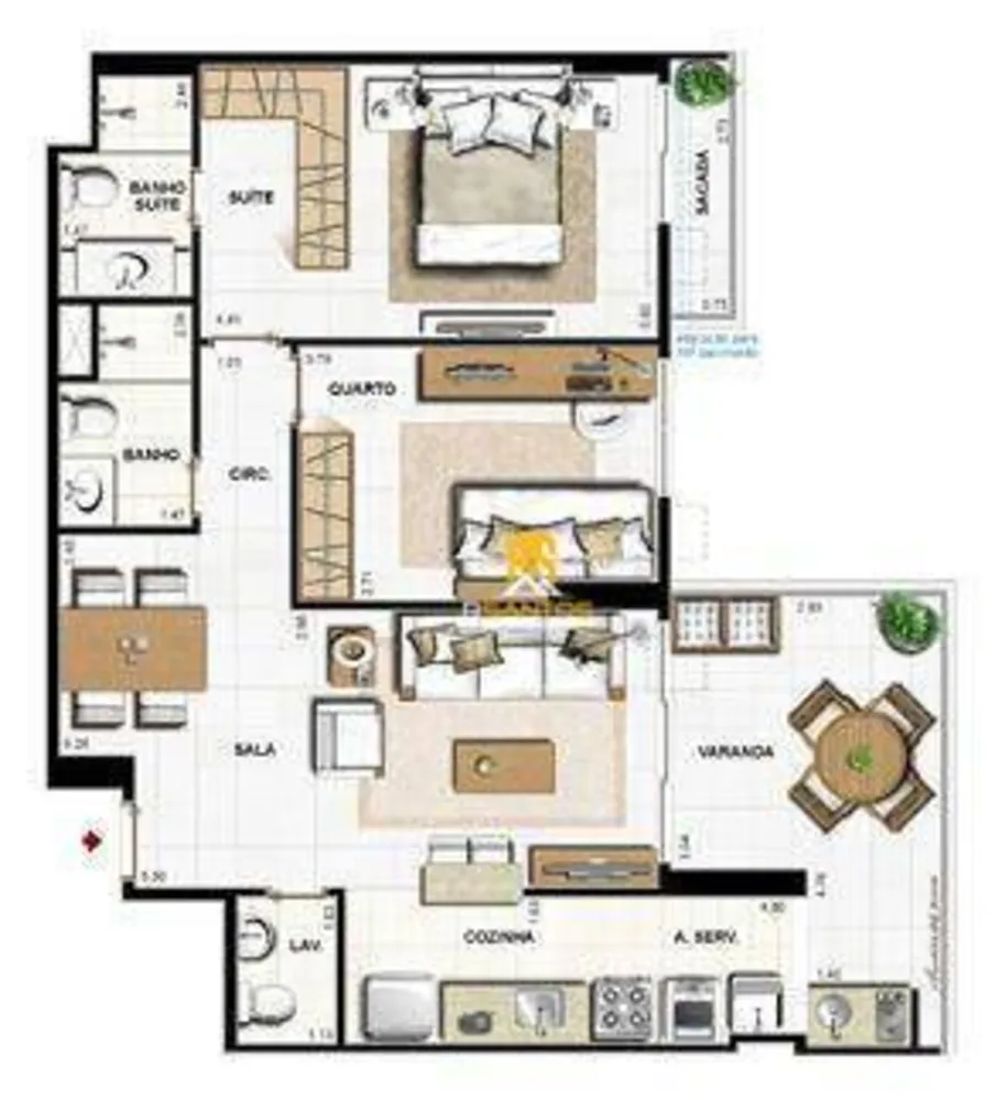 Apartamento, 2 quartos, 80 m² - Foto 19