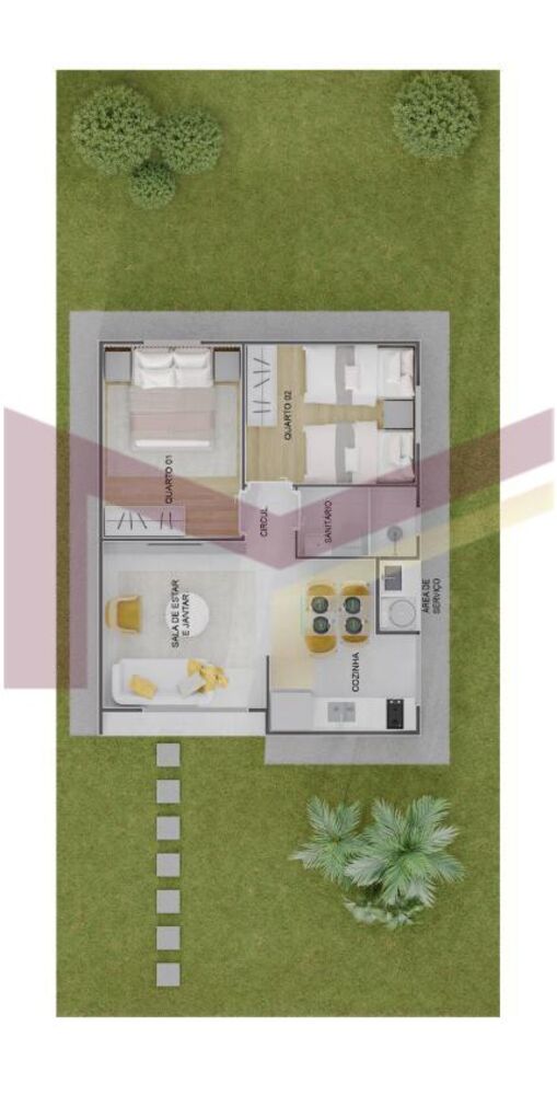 Casa, 2 quartos, 41 m² - Foto 13