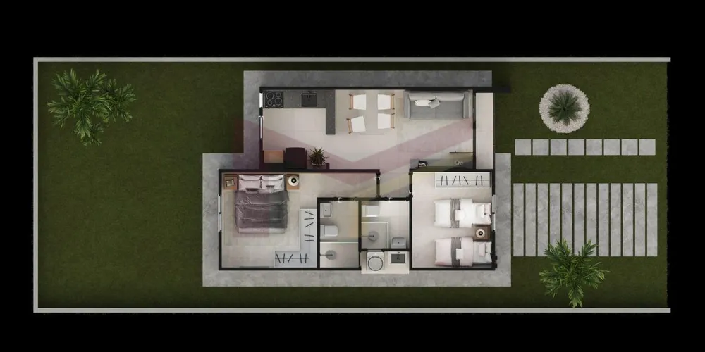 Casa, 2 quartos, 47 m² - Foto 8