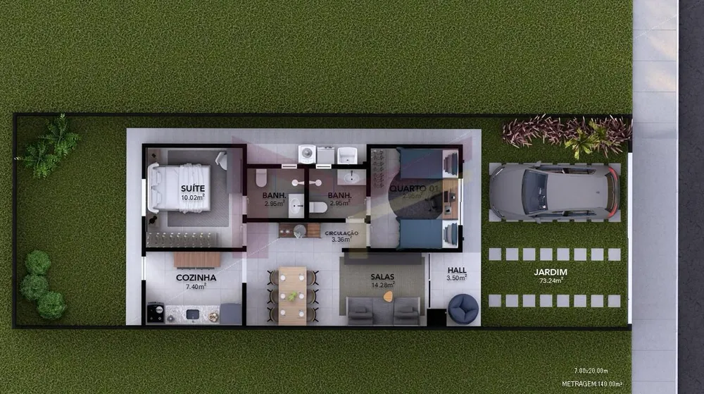 Casa, 2 quartos, 64 m² - Foto 12