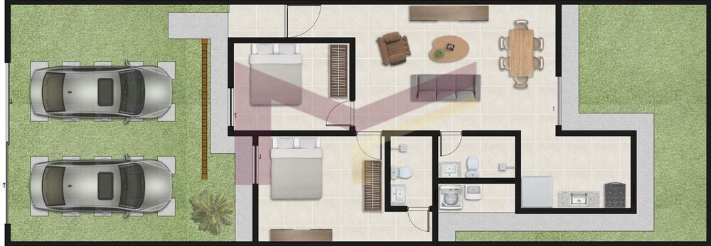 Casa, 2 quartos, 65 m² - Foto 3
