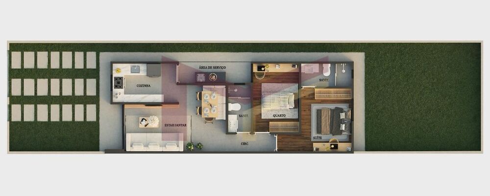 Casa, 2 quartos, 63 m² - Foto 5