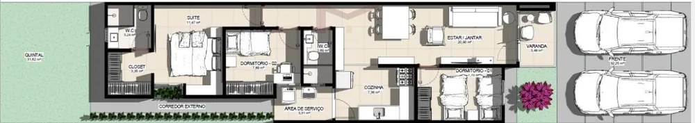 Casa, 3 quartos, 86 m² - Foto 7