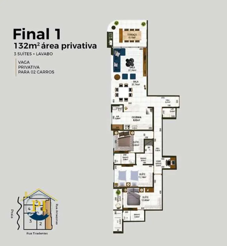 Apartamento, 3 quartos, 132 m² - Foto 4