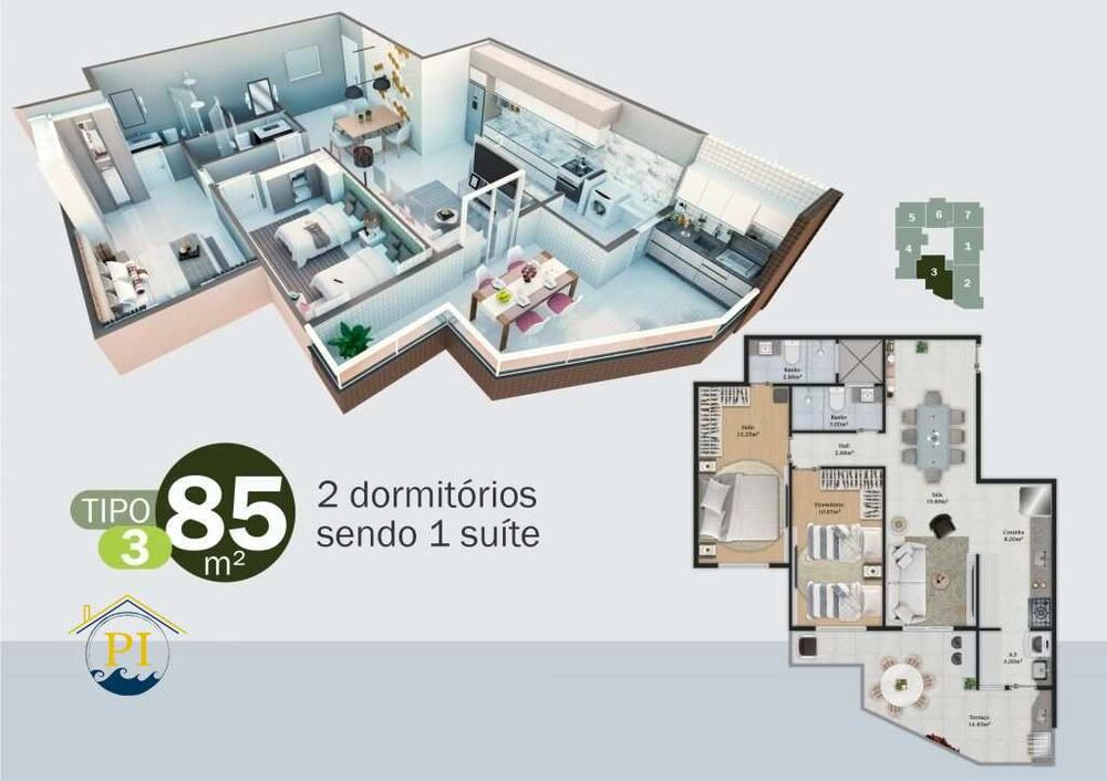 Apartamento, 1 quarto, 51 m² - Foto 3